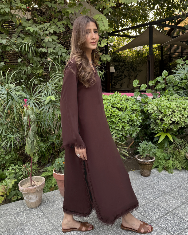 Chocolate Brown Karandi Set